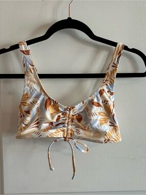 Rhythm. Floral Drawstring Bikini Top